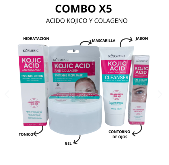 🧴 COMBO ÁCIDO KÓJICO Y COLÁGENO – KORMESIC 💖🌿